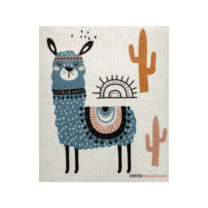 Swededishcloths Blue Llama