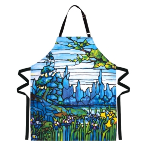 Modgy Modgy Cotton Apron Louis C. Tiffany Iris Landscape