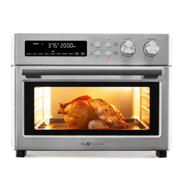 Val Cucina 10 In 1 Air Fryer Toaster Oven Brushed Stainless