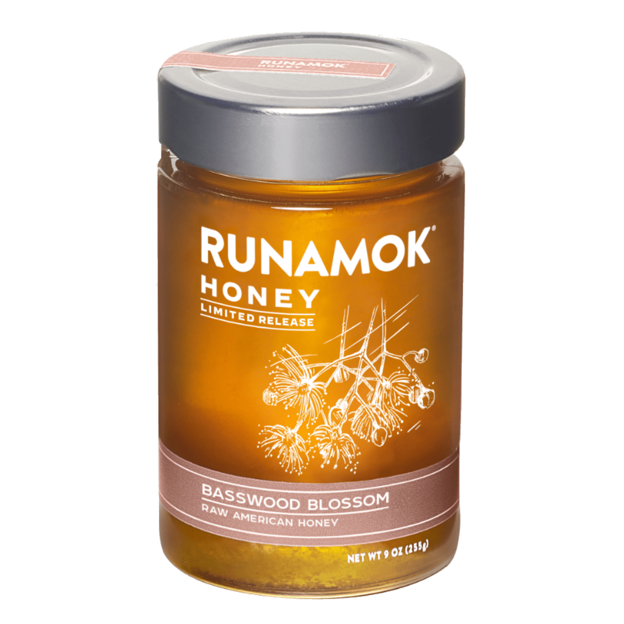 Runamok *limited Release Basswood Blossom Raw American Honey 9oz