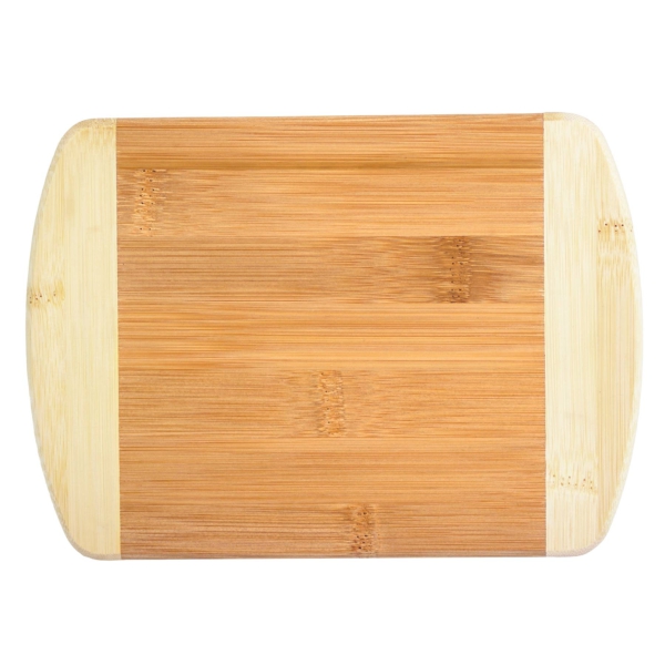 Totally Bamboo 8" Two Tone Bar Board, Small Bamboo Cutting Board