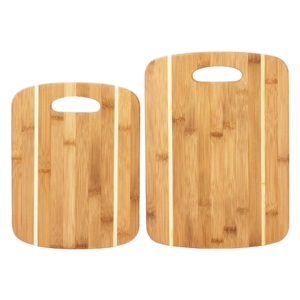 Totally Bamboo 2 Piece "stripe" Bamboo Cutting Board Set