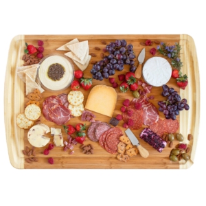 Totally Bamboo 600si Large Cutting Board With Juice Groove, 30" X 20"