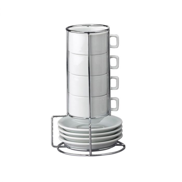 Hic Kitchen Stackable Espresso Mug Set, #nt313