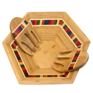 Totally Bamboo Baltique® Marrakesh Collection Salad Bowl With Salad Hands