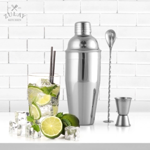 Zulay Kitchen Cocktail Shaker With Strainer