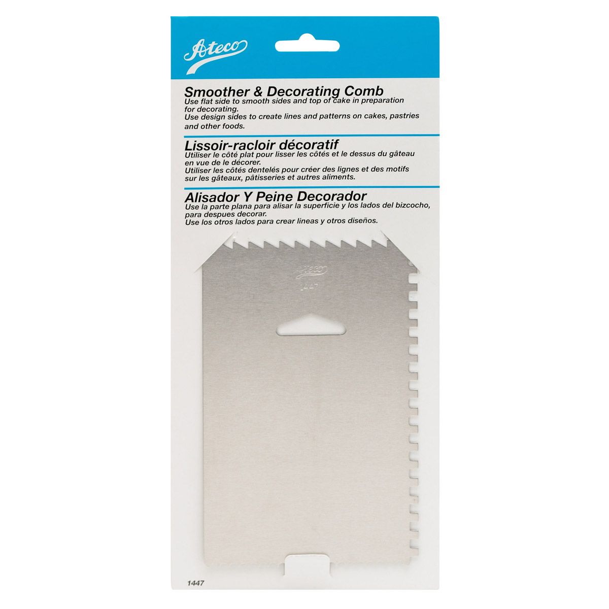 Ateco Decorating Comb and Icing Smoother, #1447