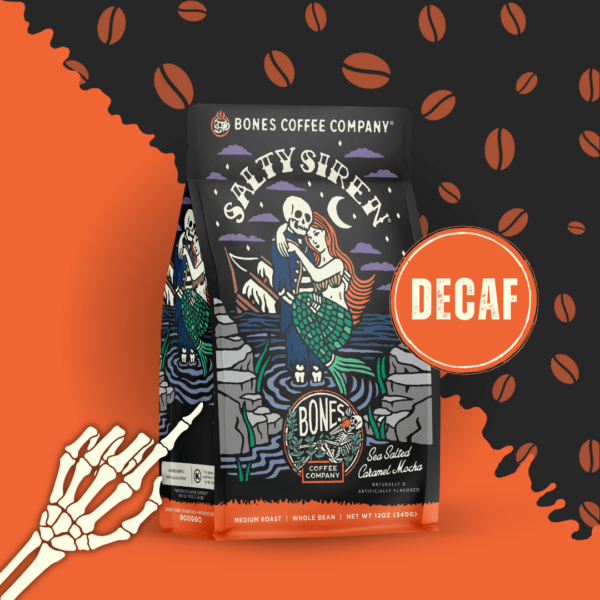 Bones Coffee Company Decaf Salty Siren Coffee | 12oz | Whole Bean & Ground