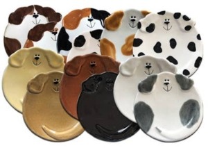 August Ceramics 5" Ceramic Dog Dishes: