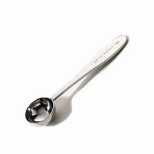 Simpson & Vail Stainless Steel Measuring Tea Scoop With Engraved Handle