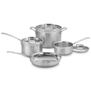 Cuisinart Mcp 7n Multiclad Pro Stainless Steel Cookware 7 Piece Cookware Set