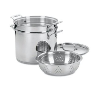 Cuisinart Chef S Classic Stainless Steel 4 Piece 12 Quart Pasta/steamer Set