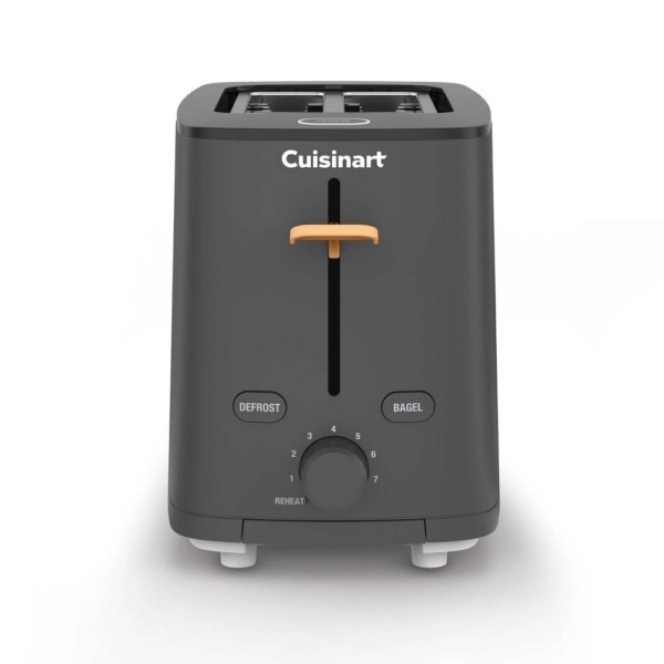 Cuisinart Soho 2 Slices Toaster Black Cpt 7bk: 900w, Reheat Function, 3 Year Warranty, Plastic, Compact Design