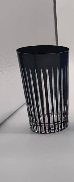 Kadra Kitchenware Vikko Decor Timeless, 15.5 Oz Highball Water Glass, Black
