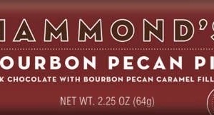 Hammond's Candies Chocolate Bar Bourbon Pecan Pie Milk 2.25oz