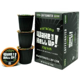 Wake The Hell Up! Pistachio Flavored K Cup Single Serve Capsules Ultra Caffeinated Coffee For K Cup Brewers