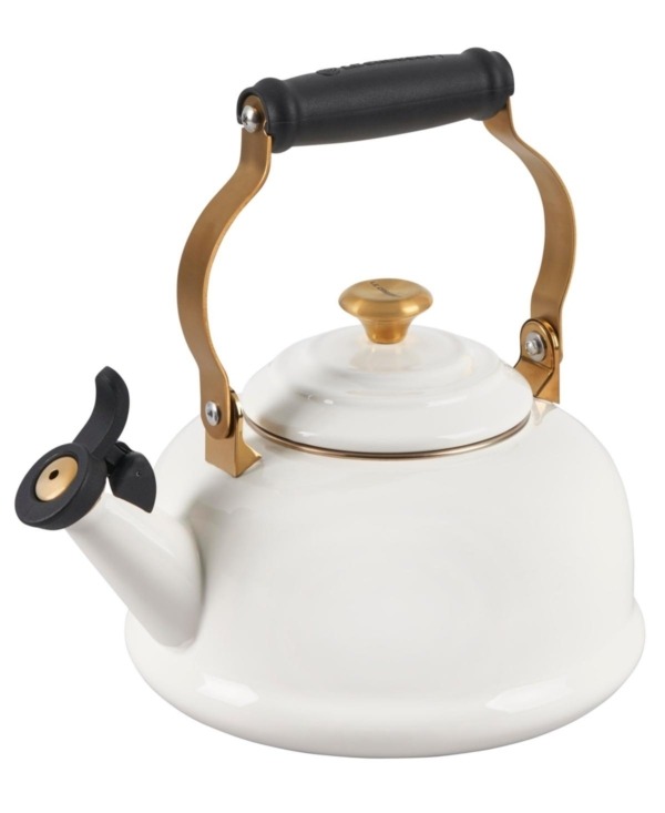 Le Creuset Steel 1.7 Quart Noel Whistling Kettle With Knob