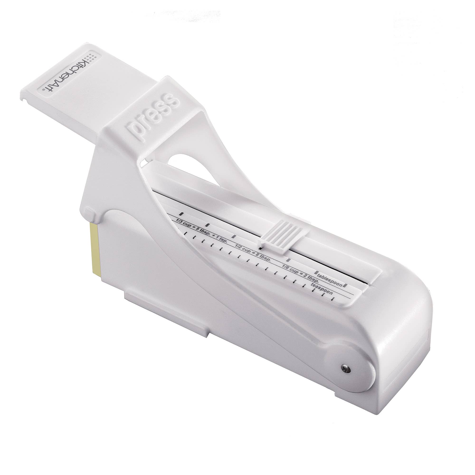Fox Run Brands Kitchenart Buttermate, White, 2.25" X 2.25" X 6.25"