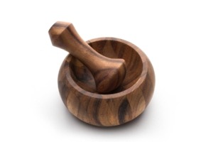 Fox Run Brands Ironwood Mortar And Pestle, Acacia, 5.75" X 5.75" X 3"