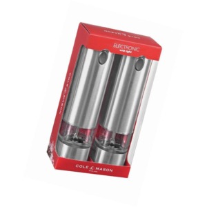 Cole & Mason Stainless Steel Battersea Battery Operated Electric Salt & Pepper Mill Gift Set (b00cfgn08q)