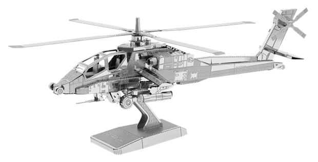 Metal Earth Ah 64 Apache Boeing Helicopter