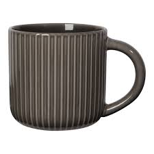 Now Designs Stoneware Modern Tulip Mug, 22 Oz, Shadow