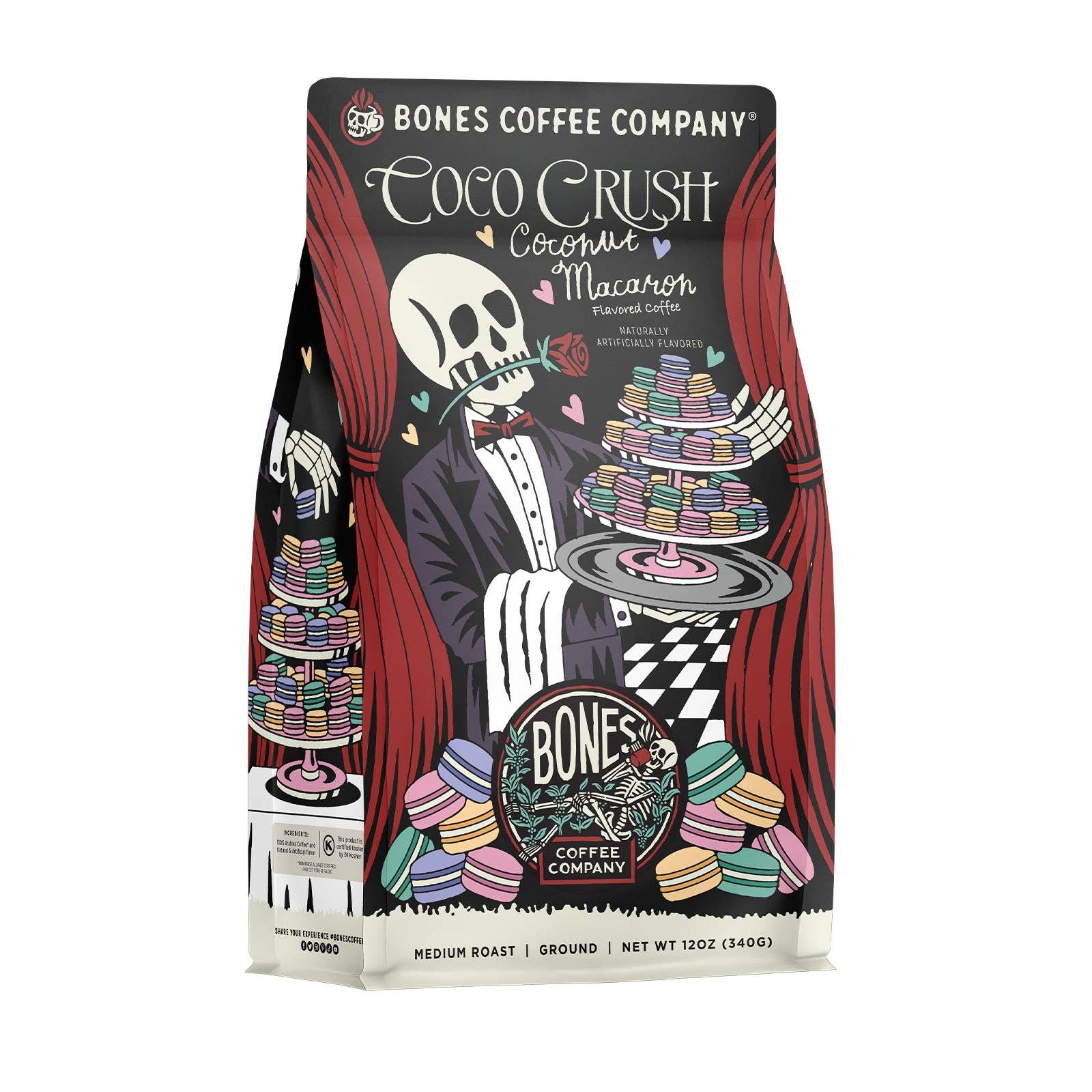 Bones Coffee Company Coco Crush Flavored Coffee | Valentine's Day | Galentine's