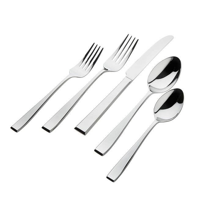 Godinger 18/0 77pc Chisel Flatware Set Service For Twelve