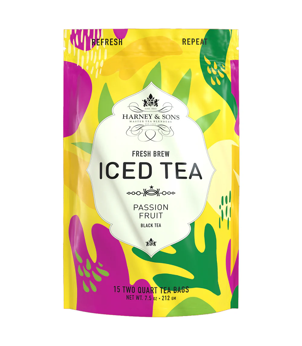 Harney & Sons Passion Fruit Two Quart Iced Tea Bags, 15 Count